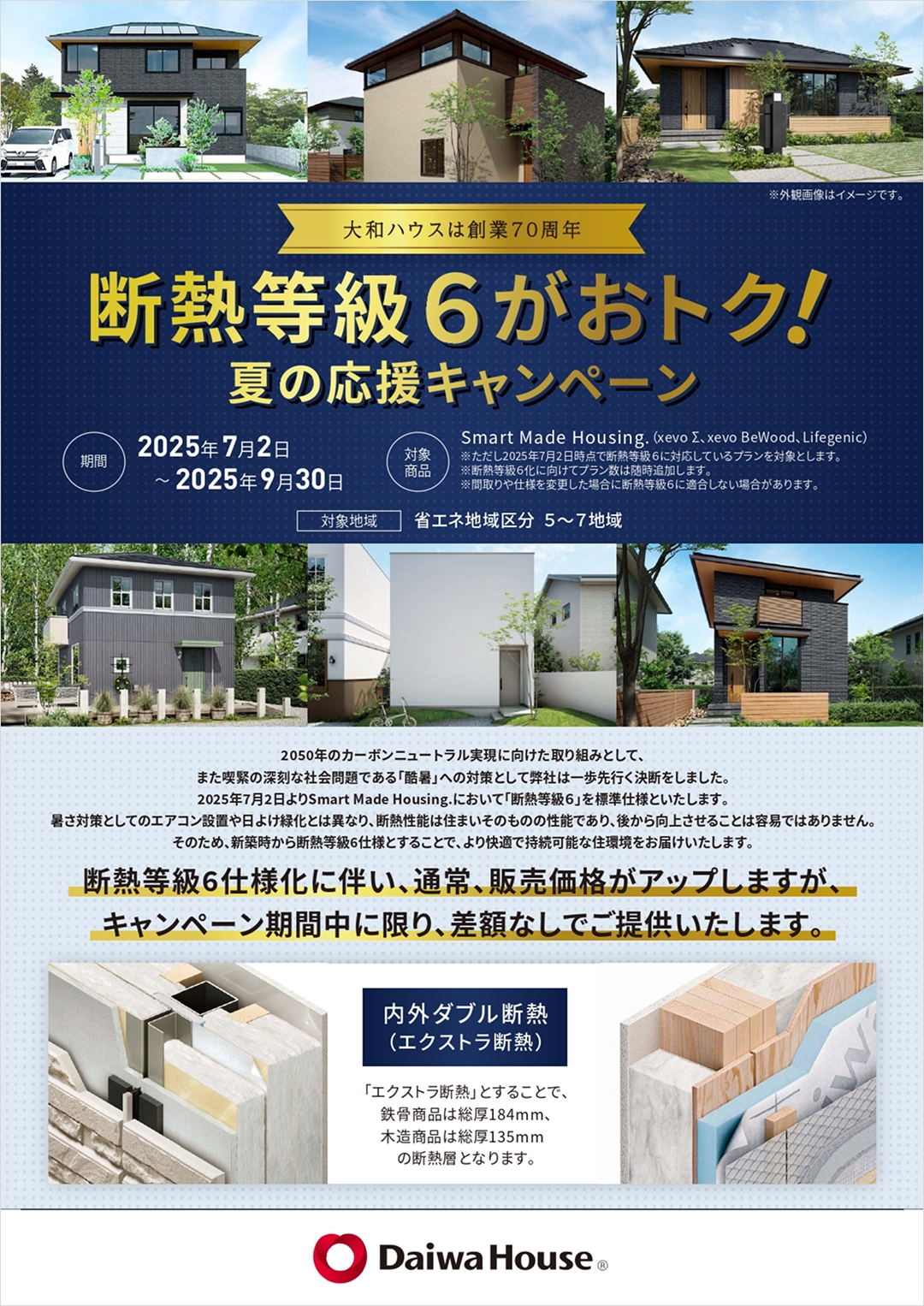 耐熱等級６がおトク！夏の応援キャンペーン